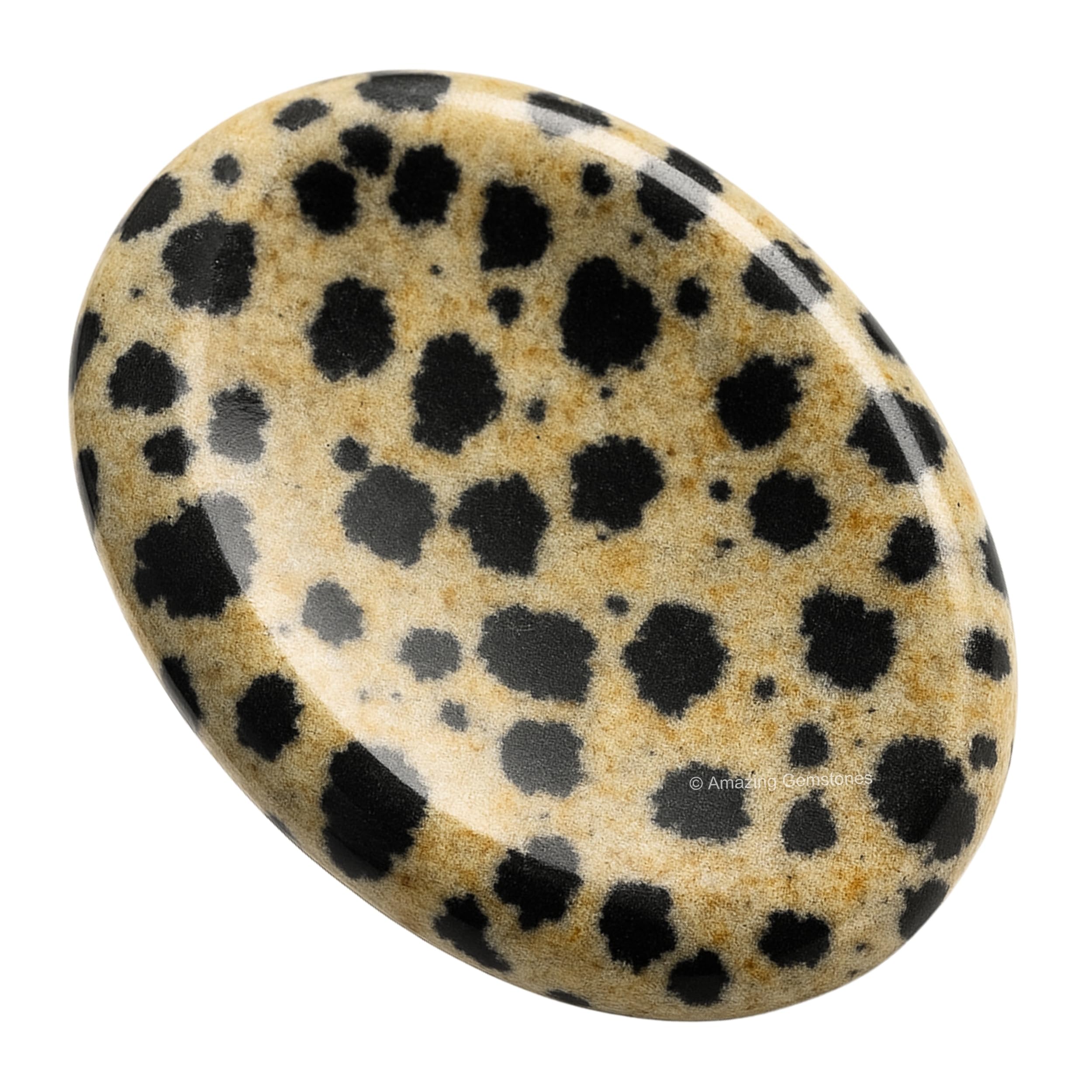 Amazing Gemstone Piedra Jasper Dalmatian para relajación durante la meditación