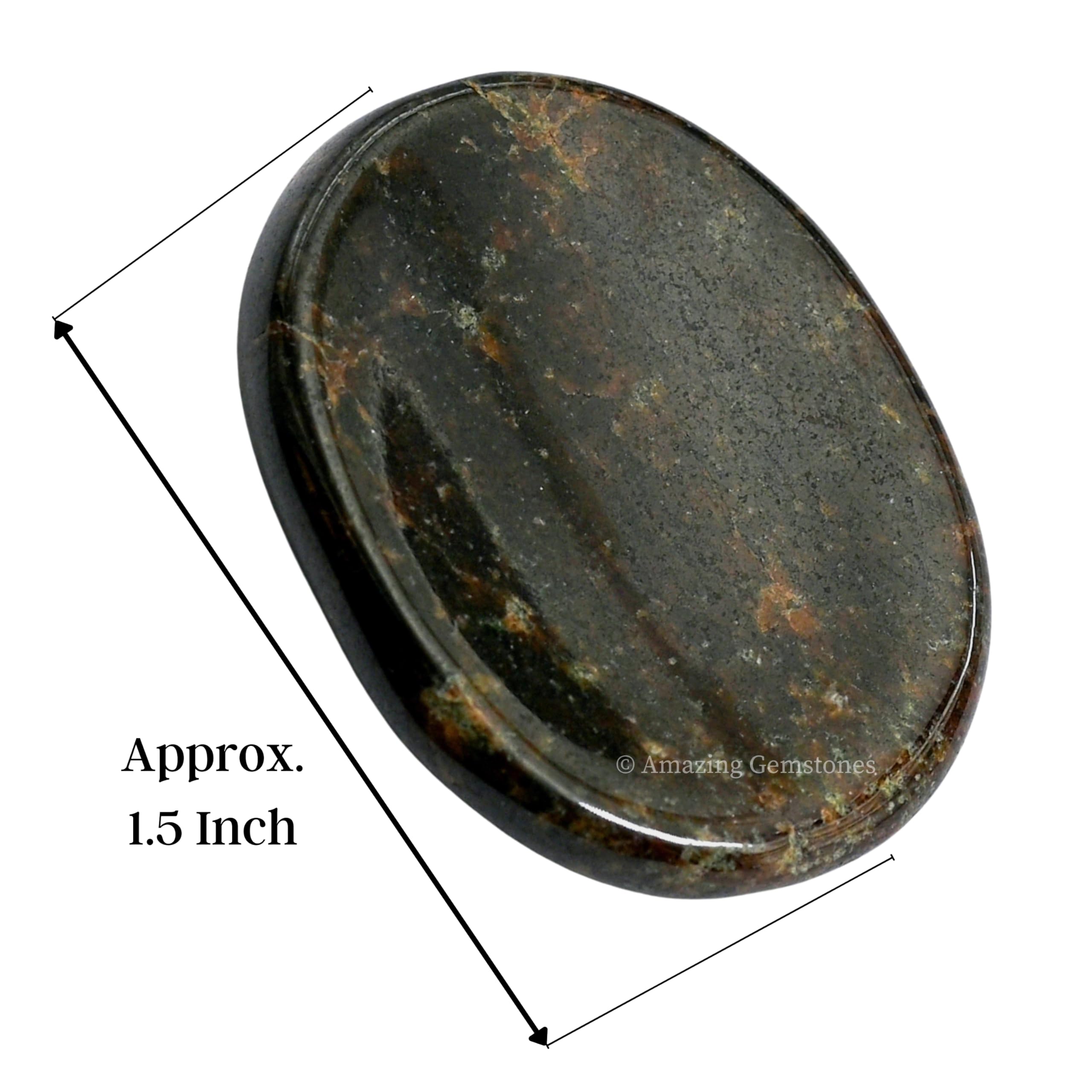 Piedra de meditación granate de Amazing Gemstone para enfoque interior.