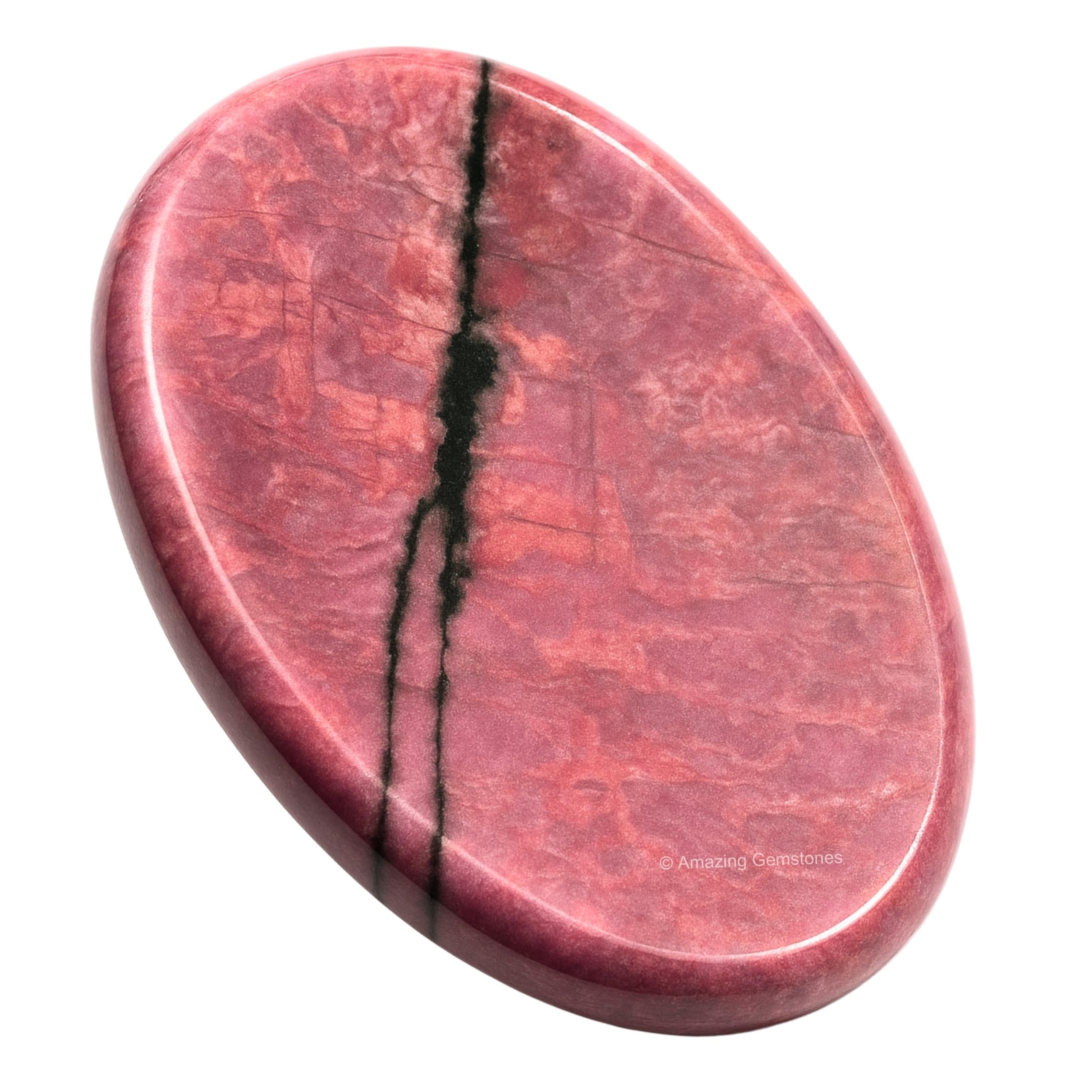 Piedra Rhodonita de Amazing Gemstone para aliviar el estrés al tacto