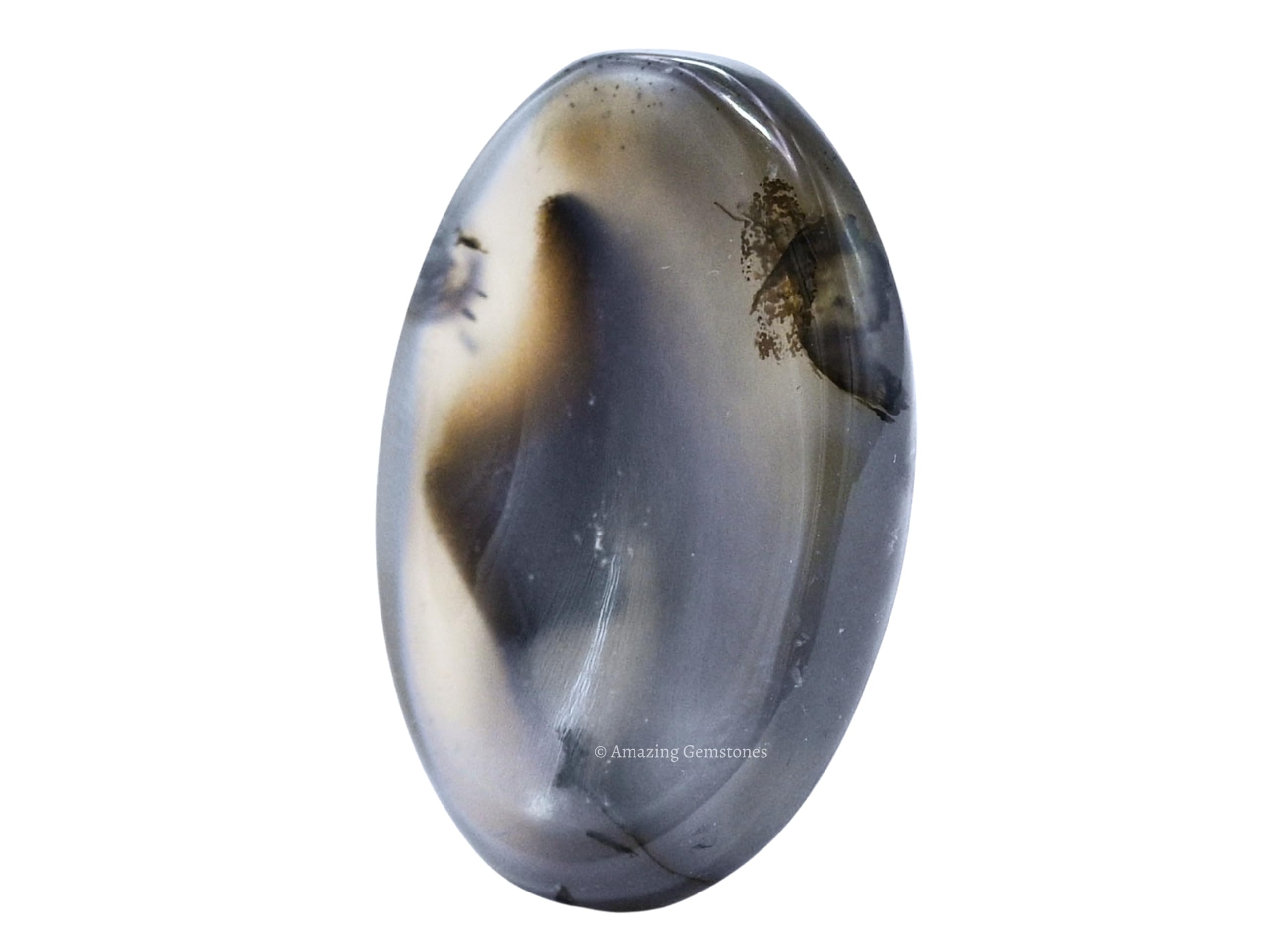 Amazing Gemstone piedra dendrita agata meditación con enfoque y serenidad.