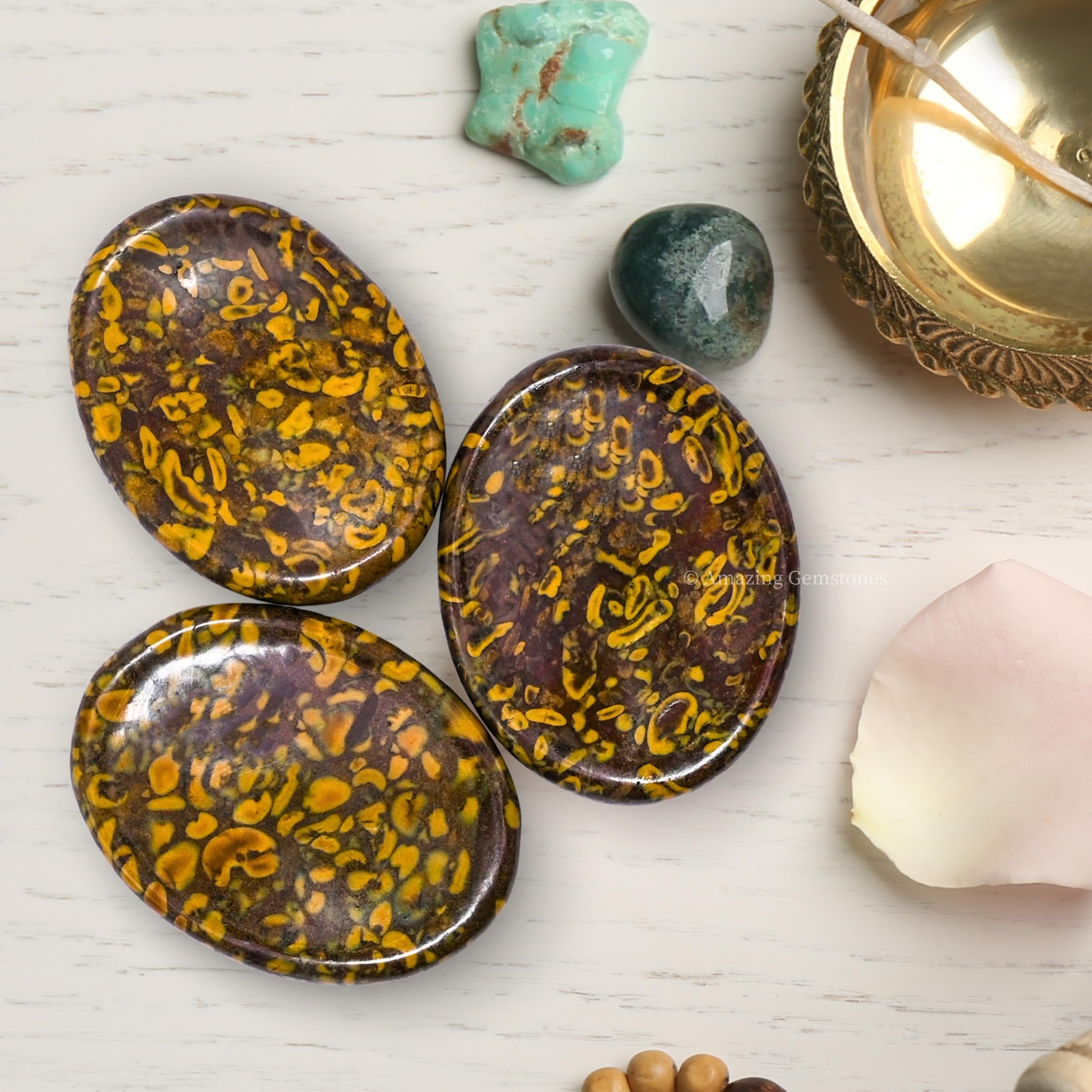 Amazing Gemstone piedra-fruta-jaspe-acabado-ornamental: acabado agradable que realza la experiencia sensorial