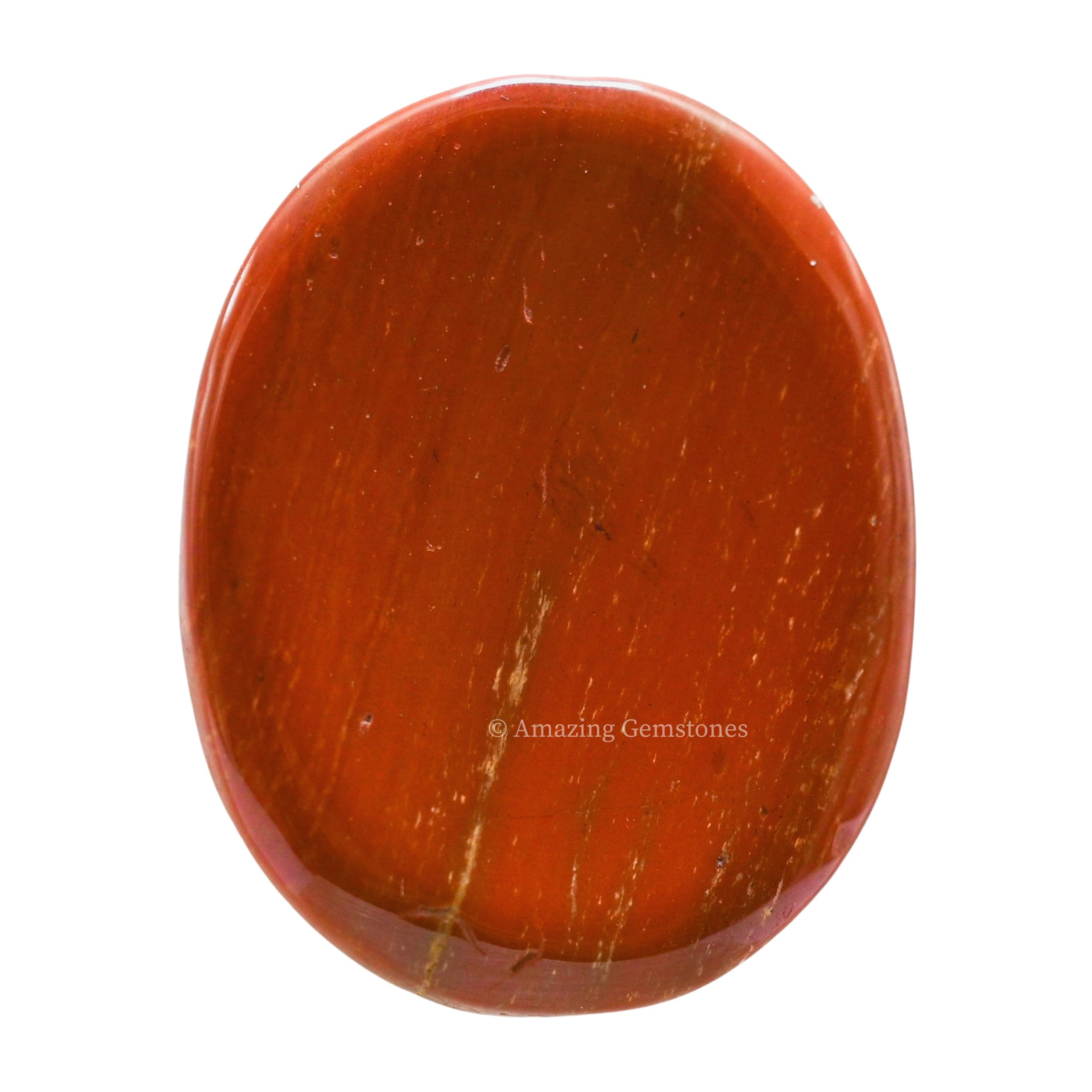Amazing Gemstone: Piedra jaspe rojo lista para meditación y concentración.