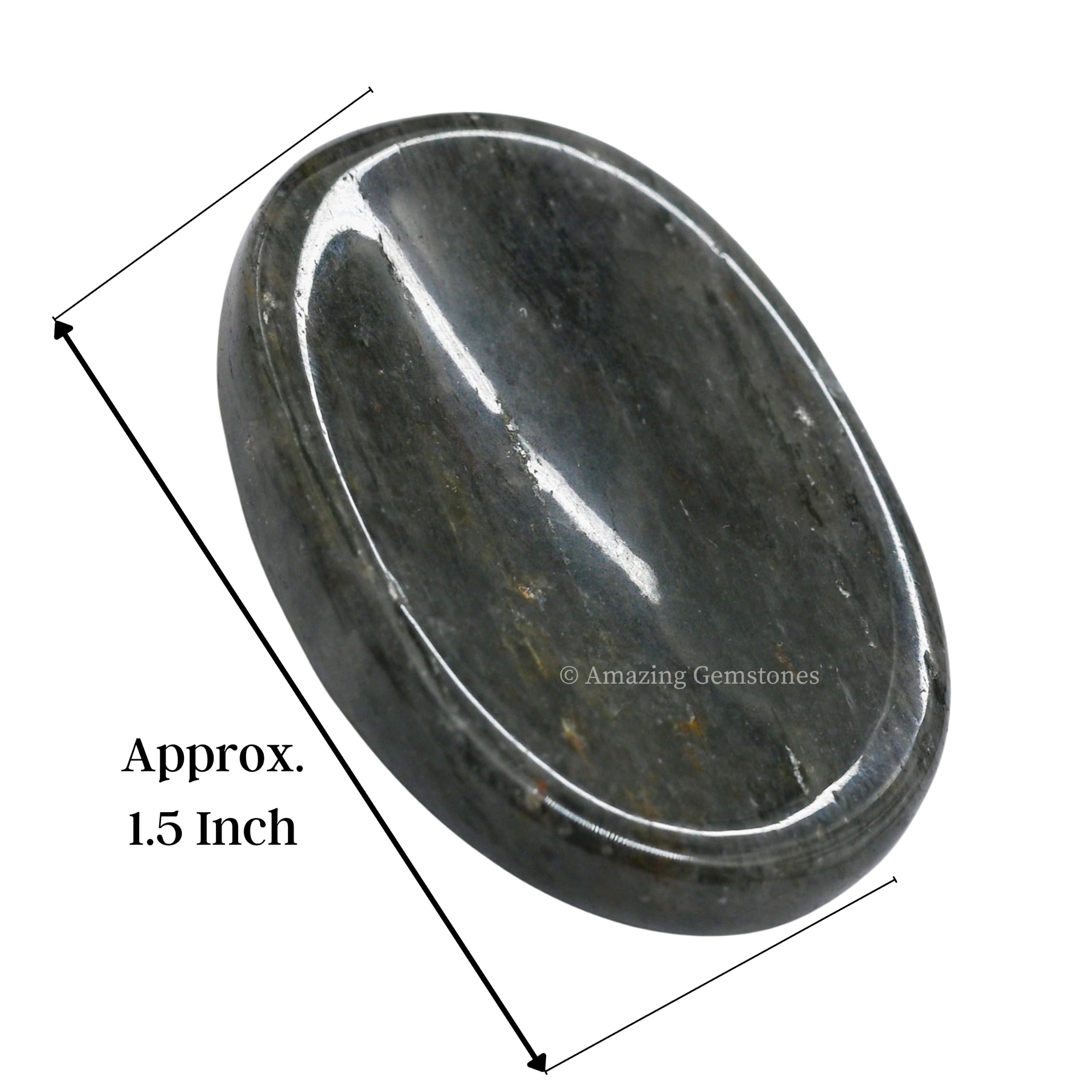 Piedra de meditación Amazing Gemstone en aventurina azul para atención plena.