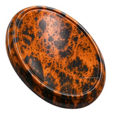 Amazing Gemstone piedra obsidiana caoba en palma para calma