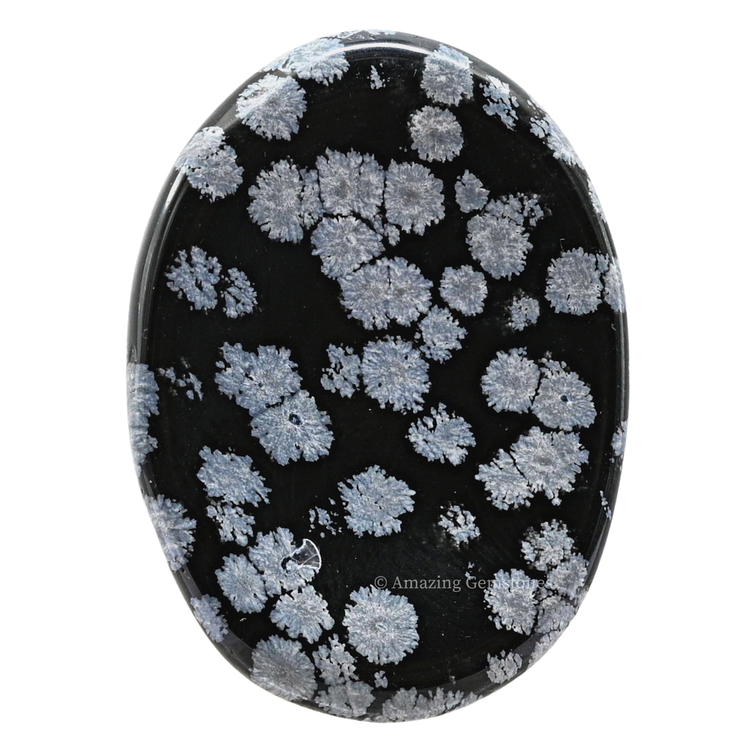 Amazing Gemstone piedra obsidiana copos de nieve junto a vela para concentración