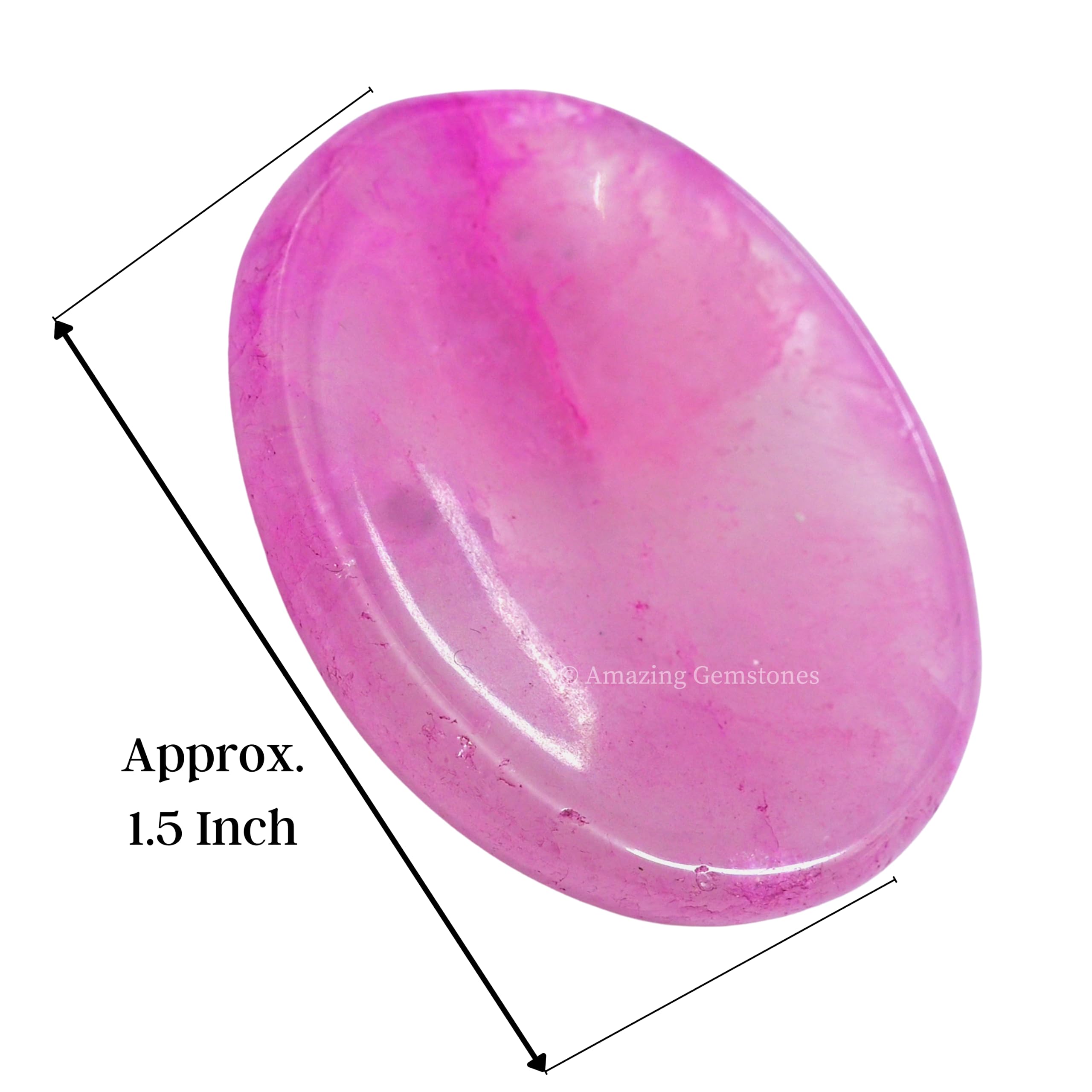 Amazing Gemstone: piedra onyx rosado enfocada para concentración.