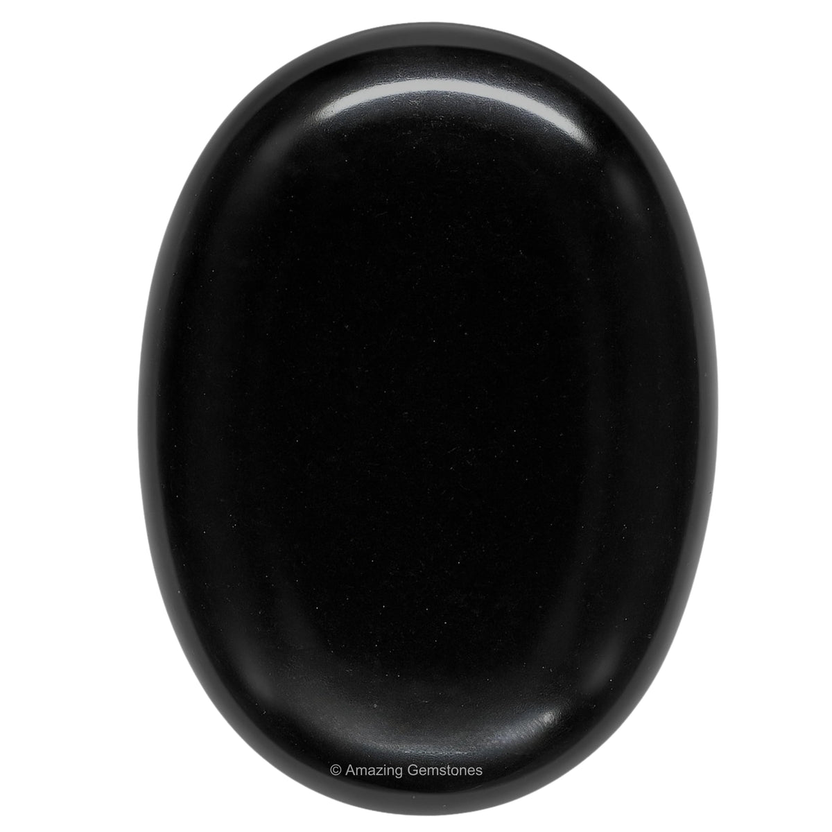 Amazing Gemstone: piedra palma ágata negra para meditación y equilibrio.