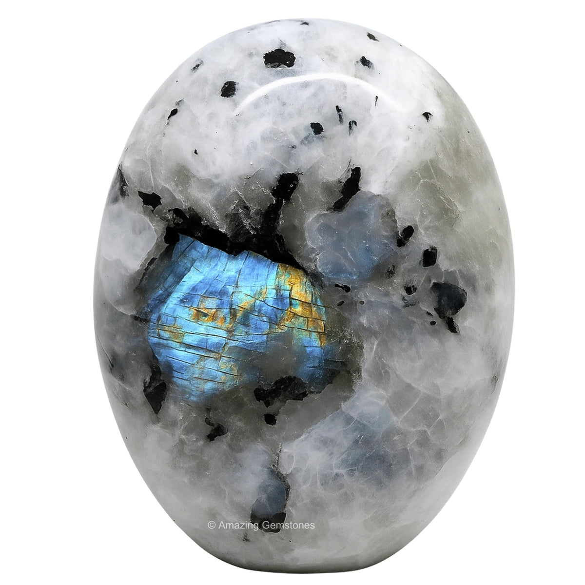 Piedra palma arcoíris de Amazing Gemstone, ideal para meditación y equilibrio.