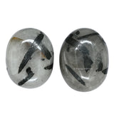 Amazing Gemstone piedra palma para reiki y meditación con cuarzo negro
