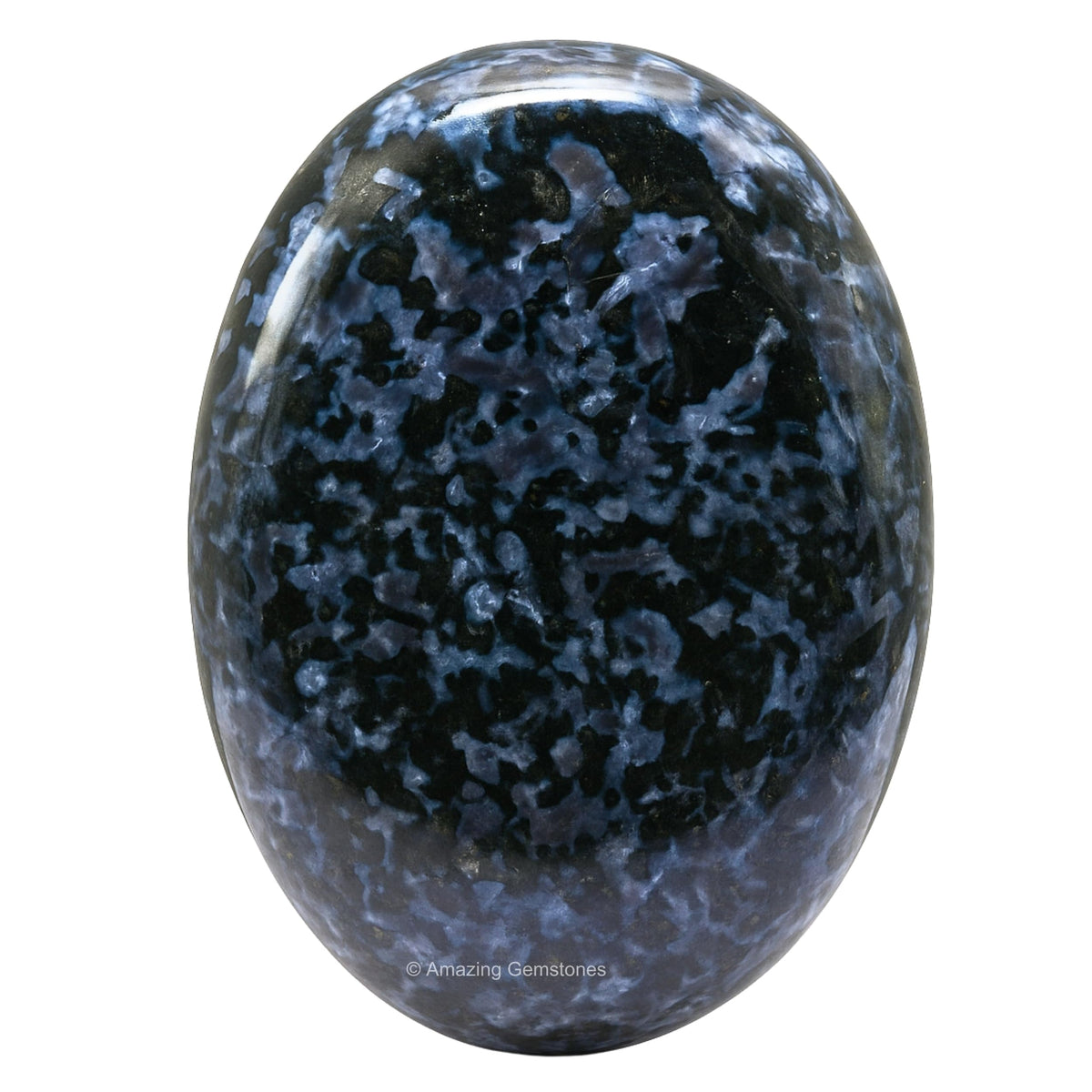 Amazing Gemstone índigo gabbro – piedra palma para equilibrio durante la meditación