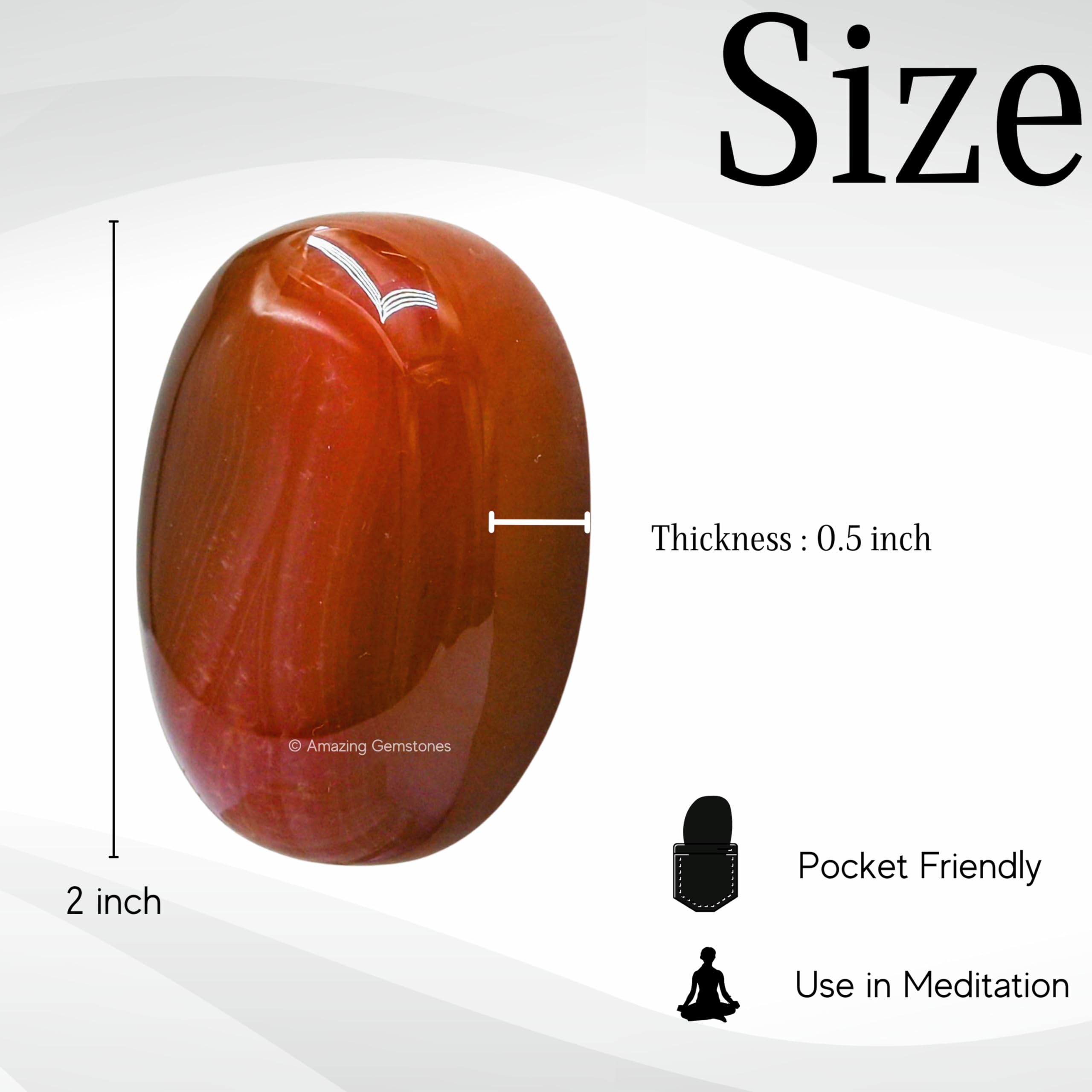 Amazing Gemstone onix rojo para rituales de relajacion y atencion plena.