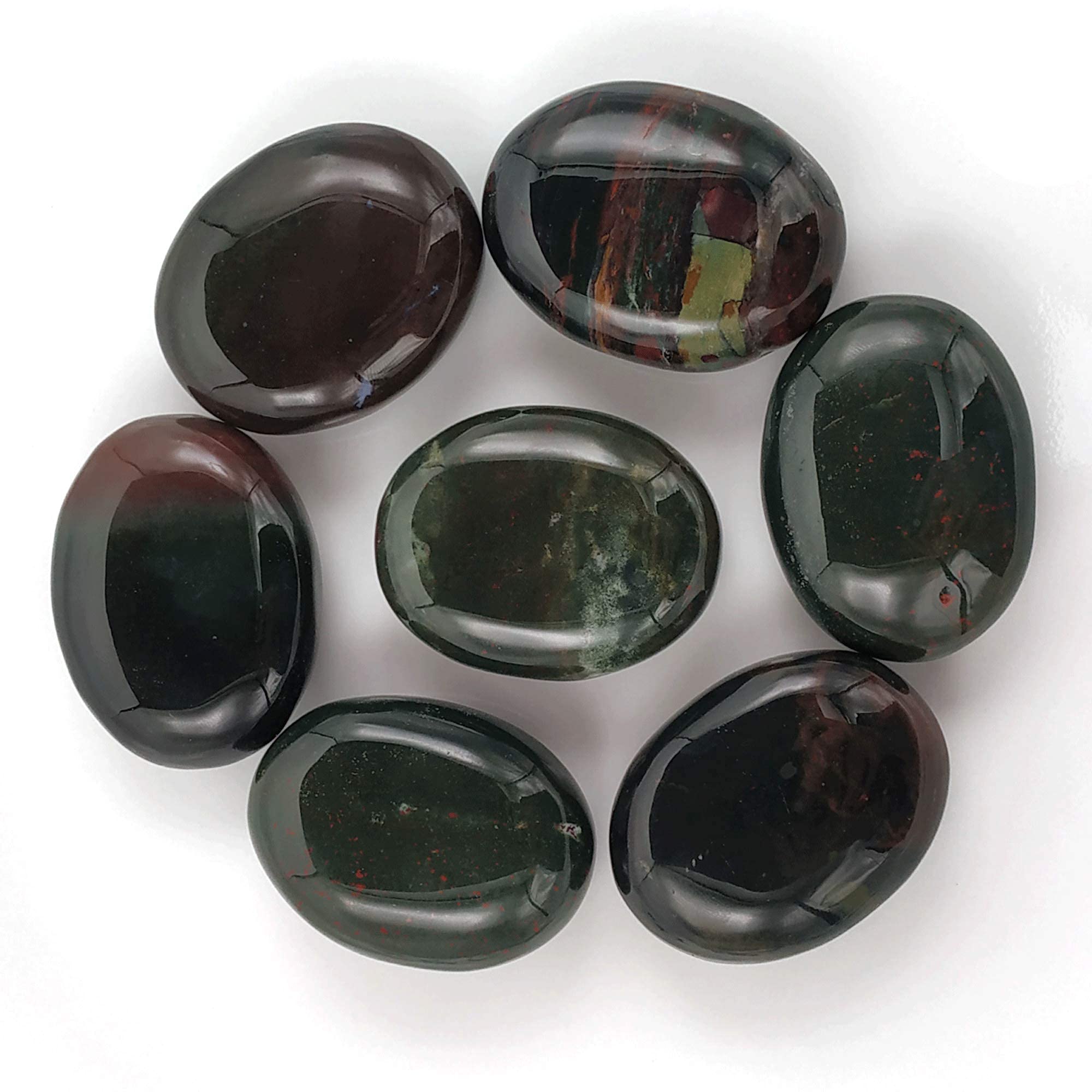 Amazing Gemstone regalo para él con piedra palma sangre que inspira calma.