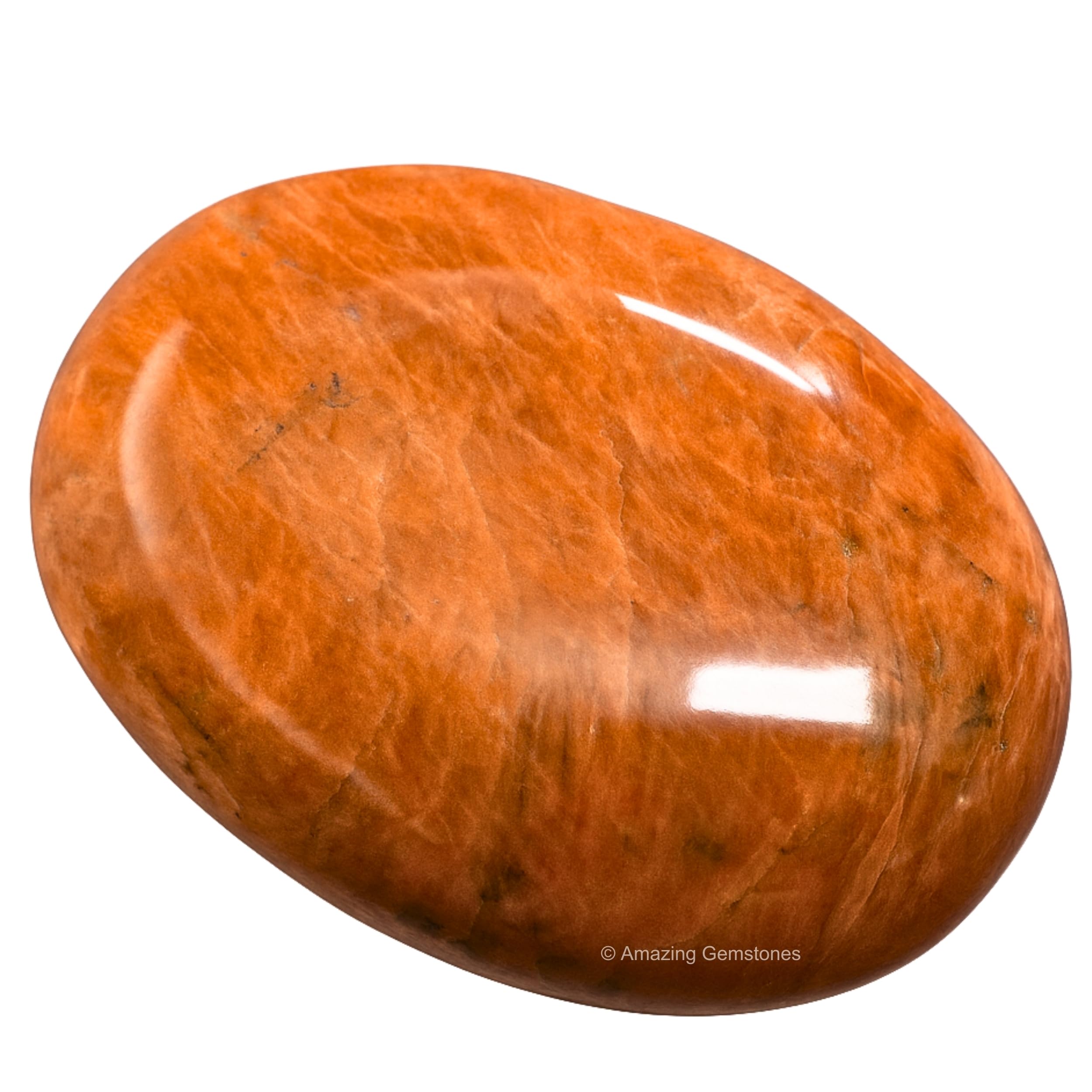 Amazing Gemstone textura pulida de piedra palma, ideal para equilibrio emocional.