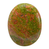 Amazing Gemstone piedra palma Unakite grande para meditación suave.