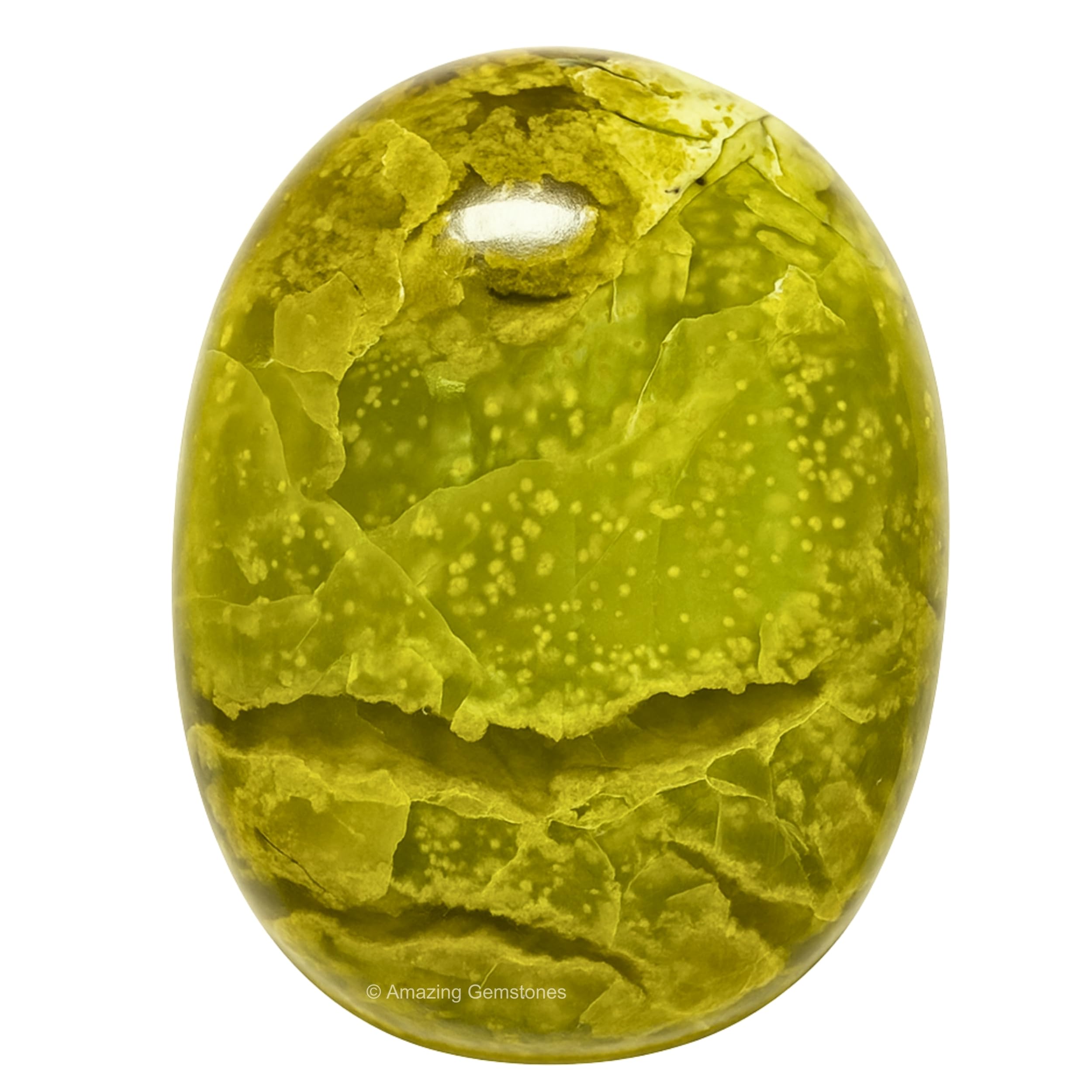 Amazing Gemstone piedra palma verde opalo grande, ideal para reiki y meditación.