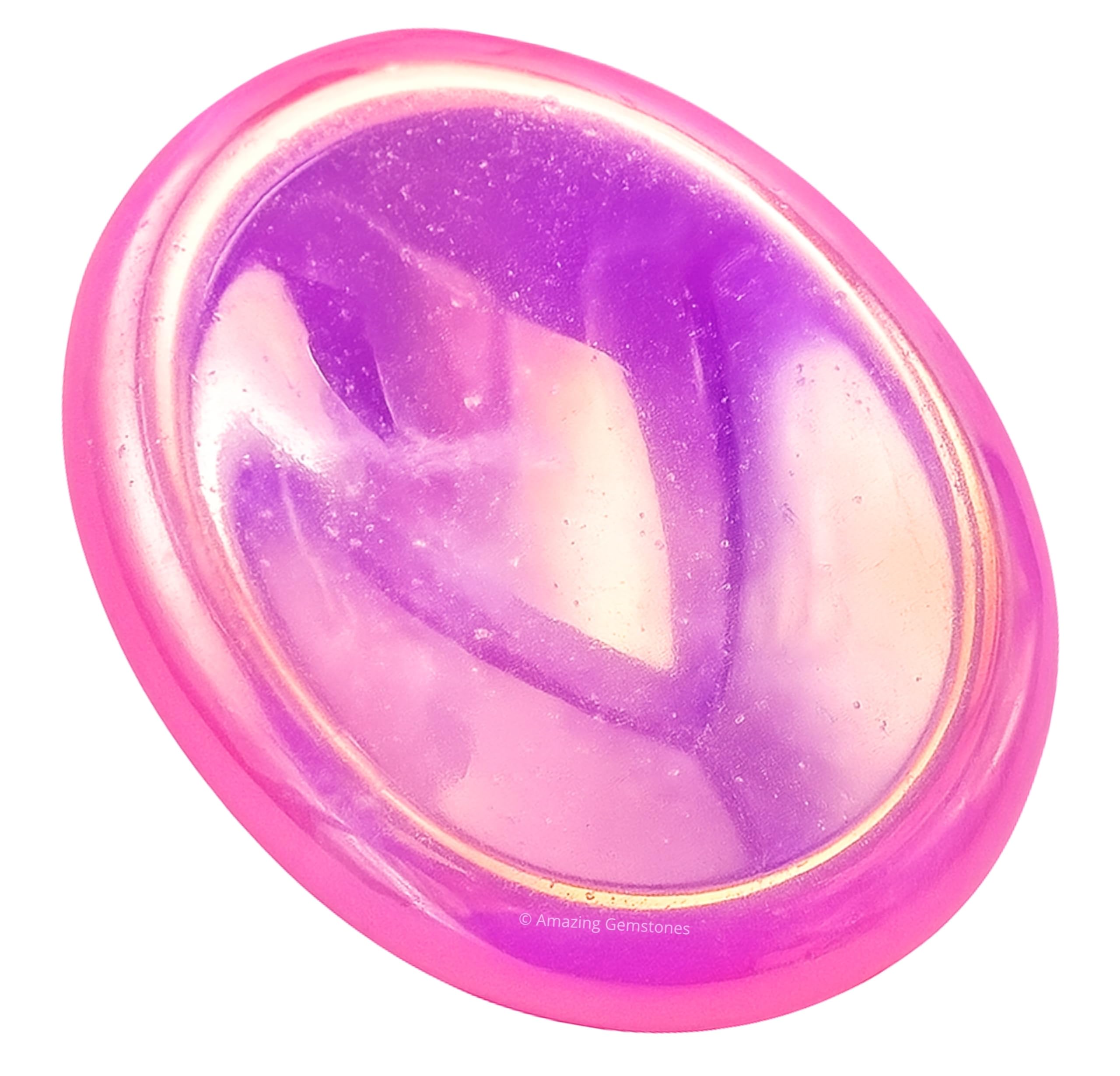 Amazing Gemstone: piedra Angel Aura Rose Quartz para meditación y relajación.