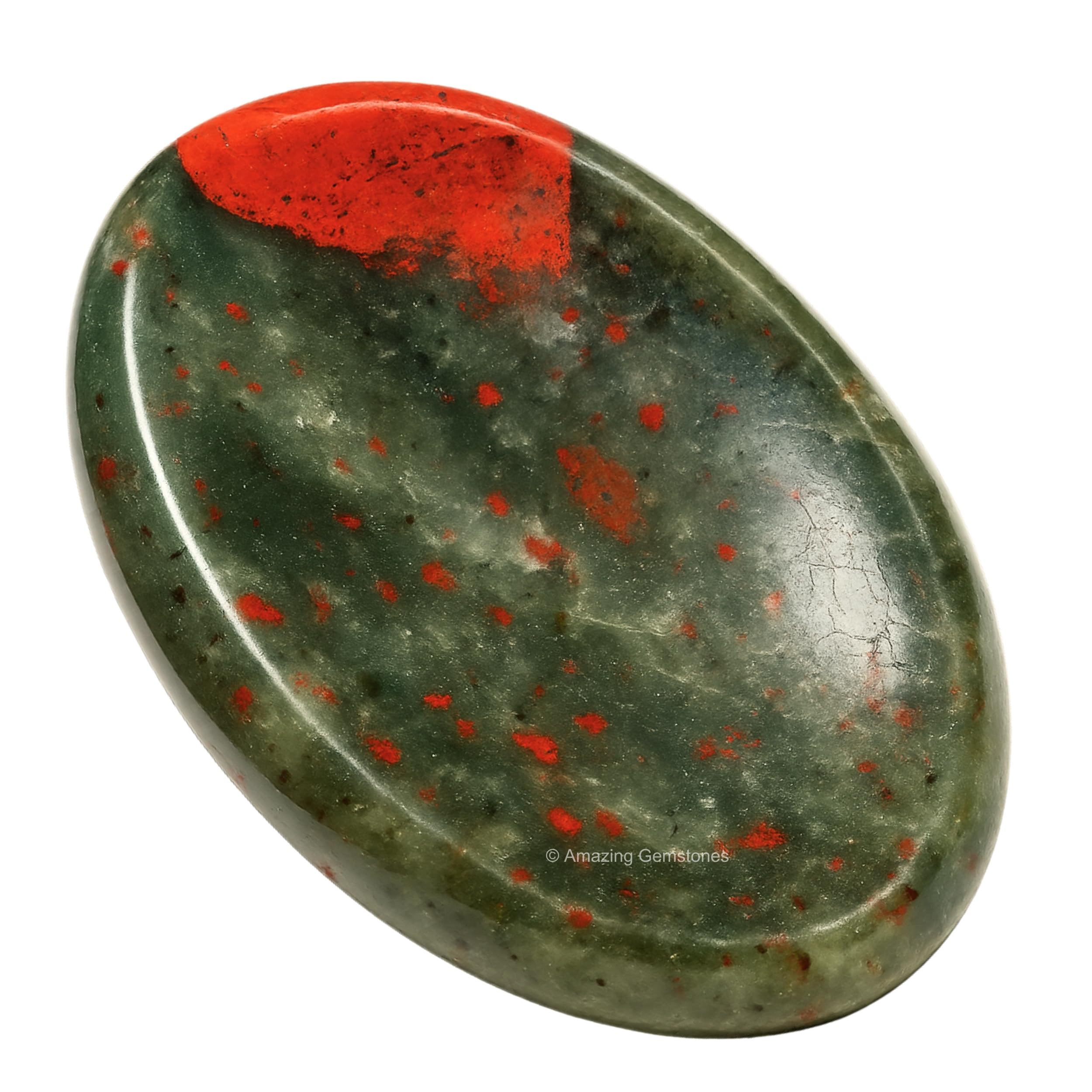 Amazing Gemstone piedra sangre africana, consuelo para meditación y balance de energedas.