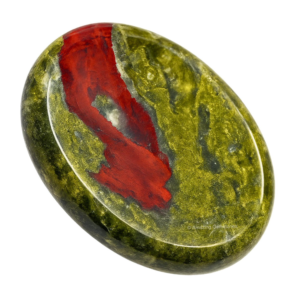 Amazing Gemstone Dragon Bloodstone: piedra de preocupación para meditación y calma.