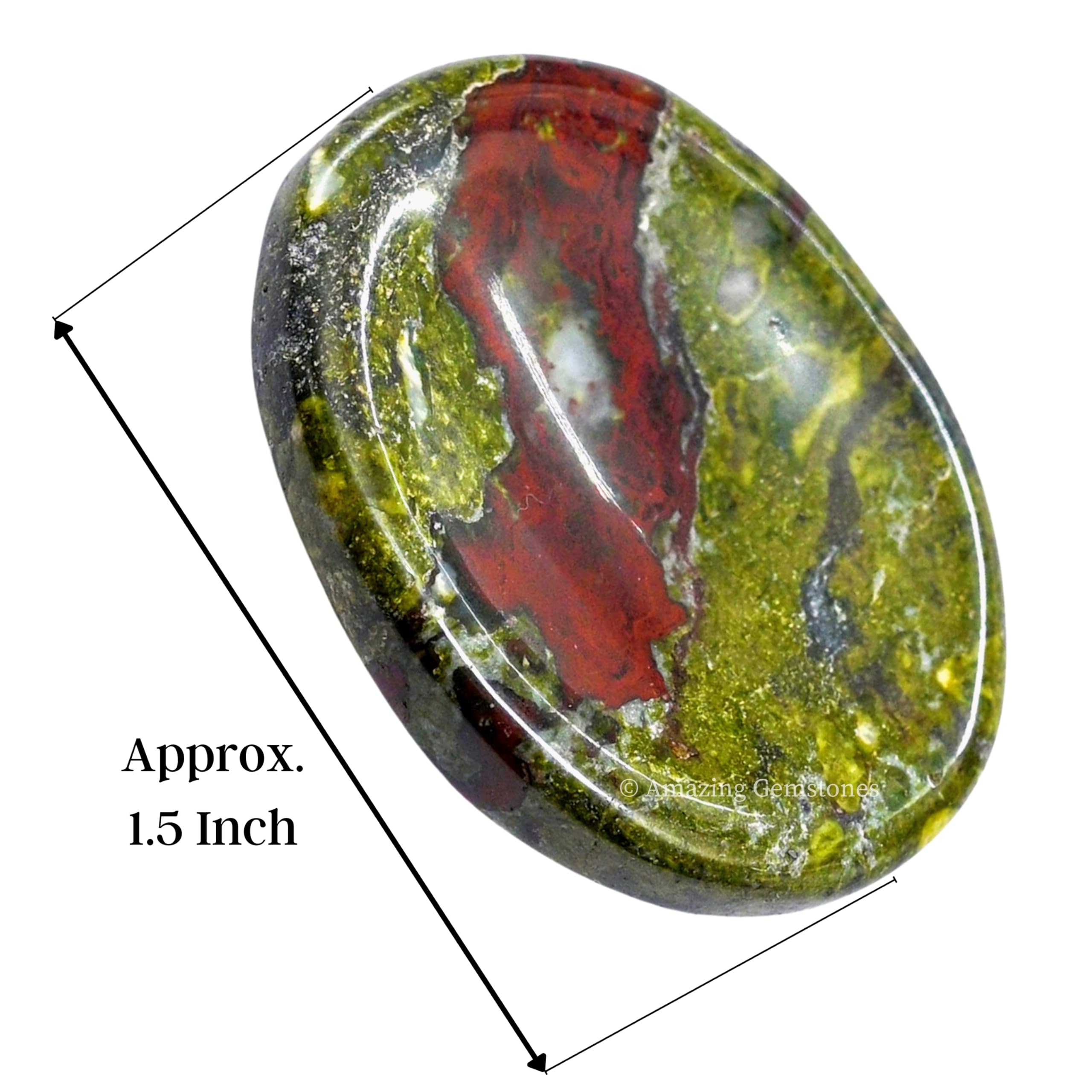 Amazing Gemstone Dragon Bloodstone: piedra anti-estrés para sesiones de atención plena.