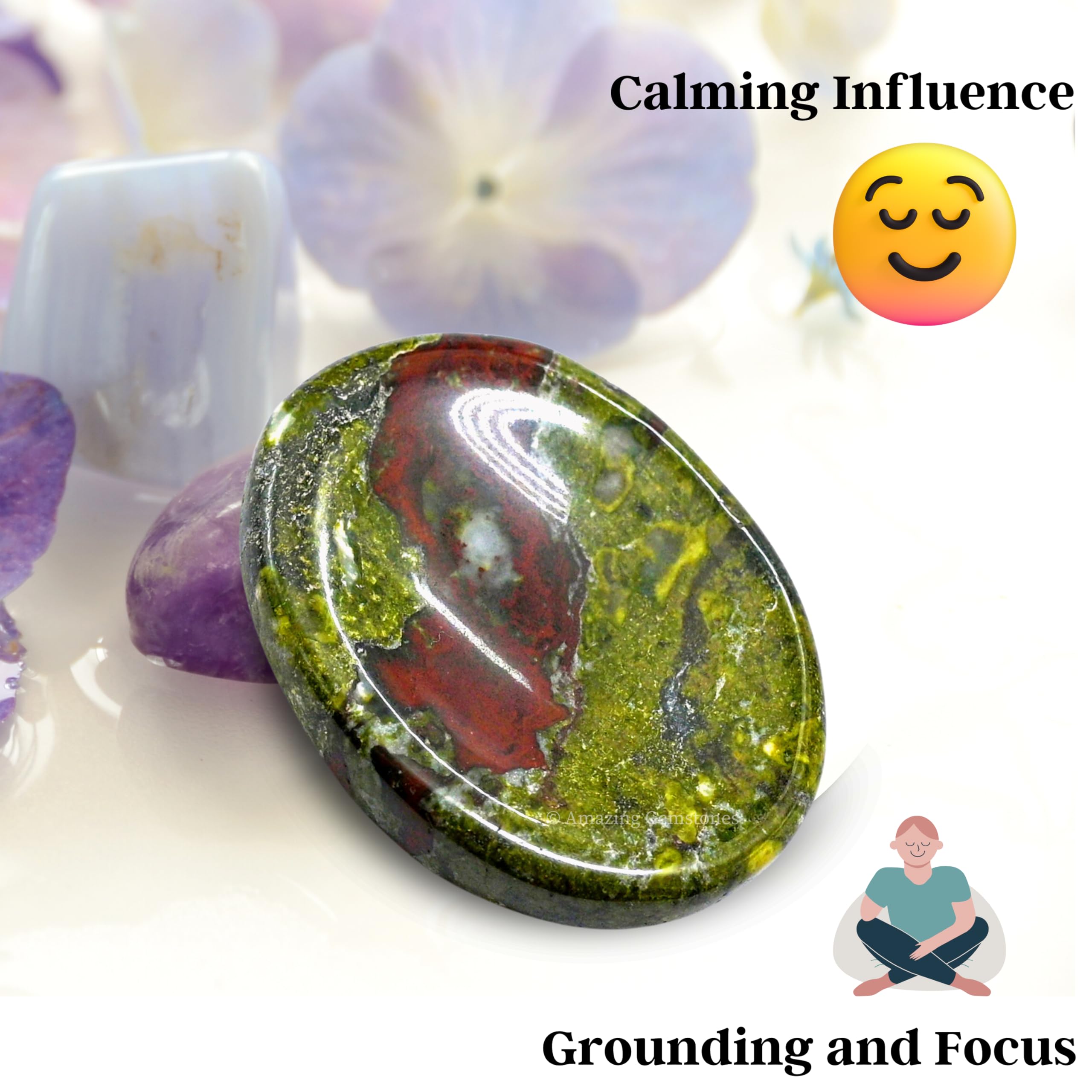 Amazing Gemstone Dragon Bloodstone: compañero de bolso para relajación diaria.