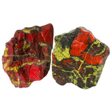 Amazing Gemstone: piedras crudas sangre de dragón, textura natural para colección y atención plena.