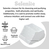 Amazing Gemstone: piedras para pulido artesanal con selenita.