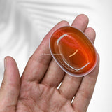 Amazing Gemstone pieza de meditacion en onix rojo, tacto suave.