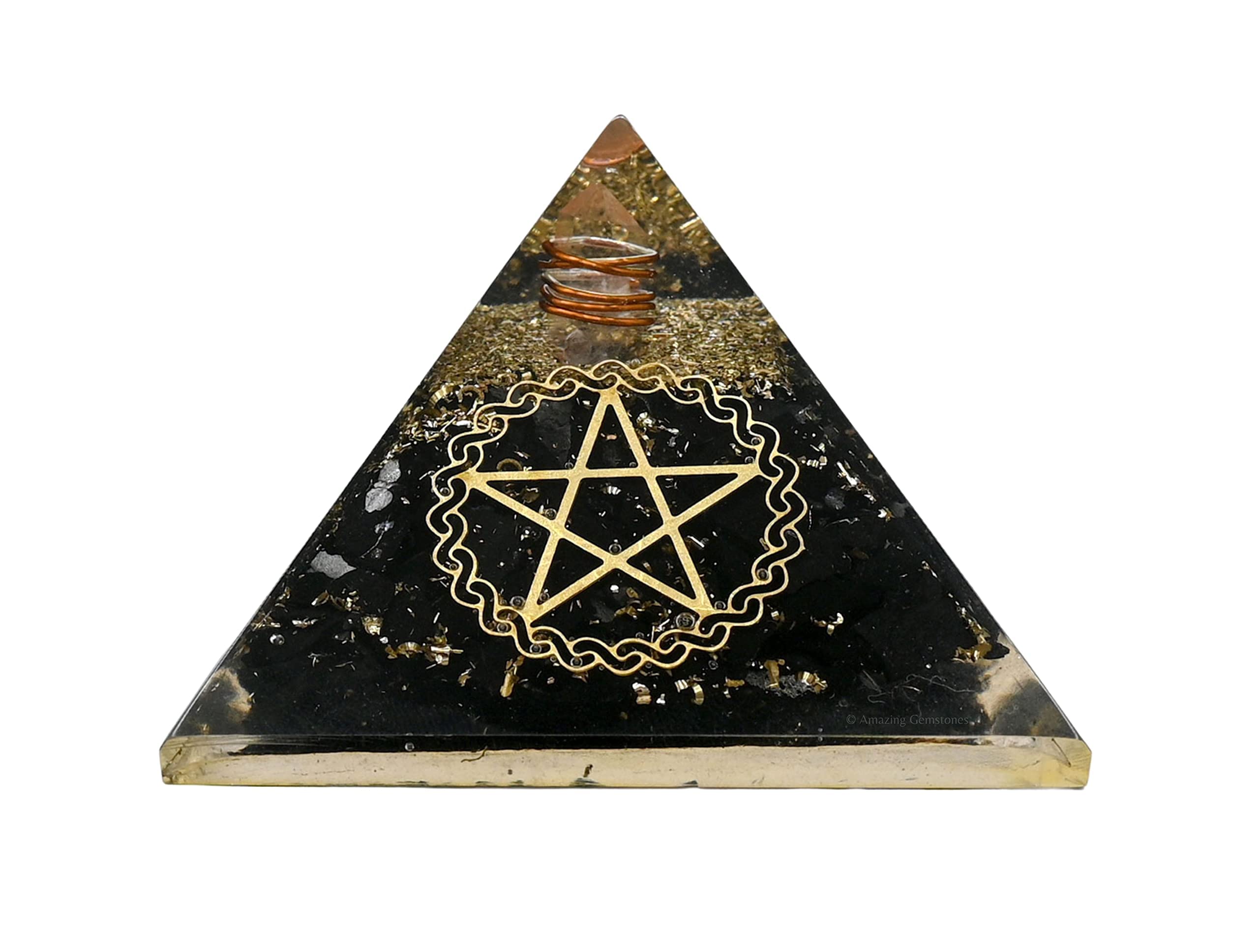 Amazing Gemstone piramide meditacion ideal para sesiones calmantes.