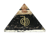 Amazing Gemstone pirámide orgánica de turmalina negra, protección energética.