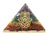 Amazing Gemstone pirámide orgonita grande para energía positiva en el hogar