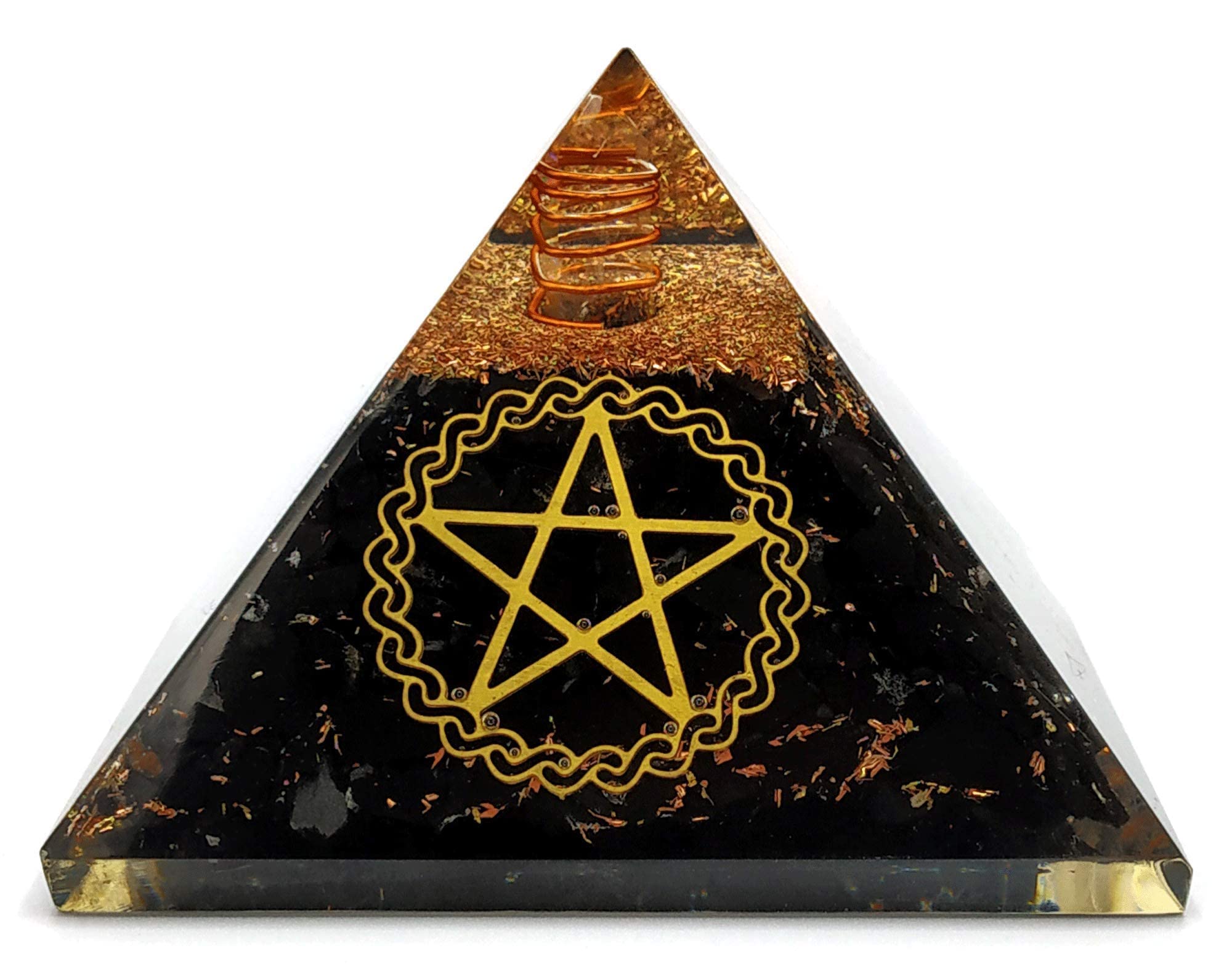 Amazing Gemstone piramide tamano 2-8x2-8x3-1 para escritorio.