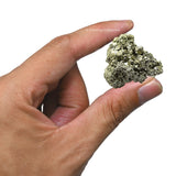 Amazing Gemstone pirita en funda de terciopelo con certificado de autenticidad.