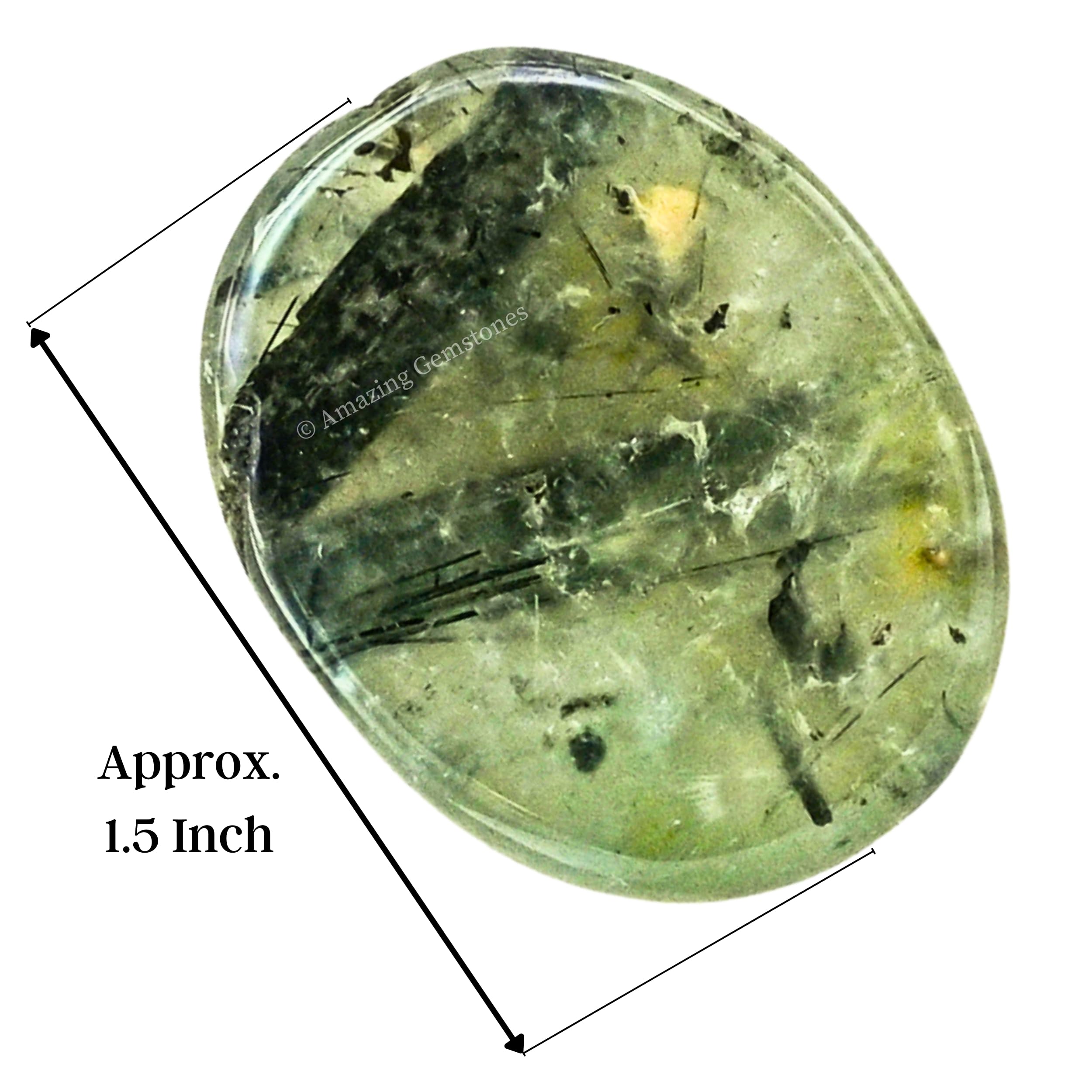 Amazing Gemstone Prehnite detalle de cristal para claridad emocional.