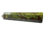 Amazing Gemstone punta cristal Dragon Bloodstone para enfoque y equilibrio.