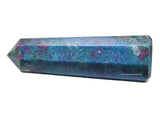 Amazing Gemstone punta cristal rubí cianita, útil para purificación y equilibrio energético.