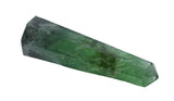 Amazing Gemstone punta-cristal-verde-fluorita enfoque energético para equilibrio.