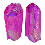 Agujas crudas Rose Aura de Amazing Gemstone, ideales para proyectos de joyería y decoración.