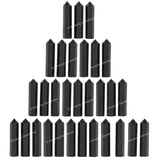 Amazing Gemstone puntas shungite hexagonales para rejilla de cristales y meditación