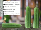 Amazing Gemstone purificación de ambiente con Aventurina verde, ayuda a renovar la atmósfera.