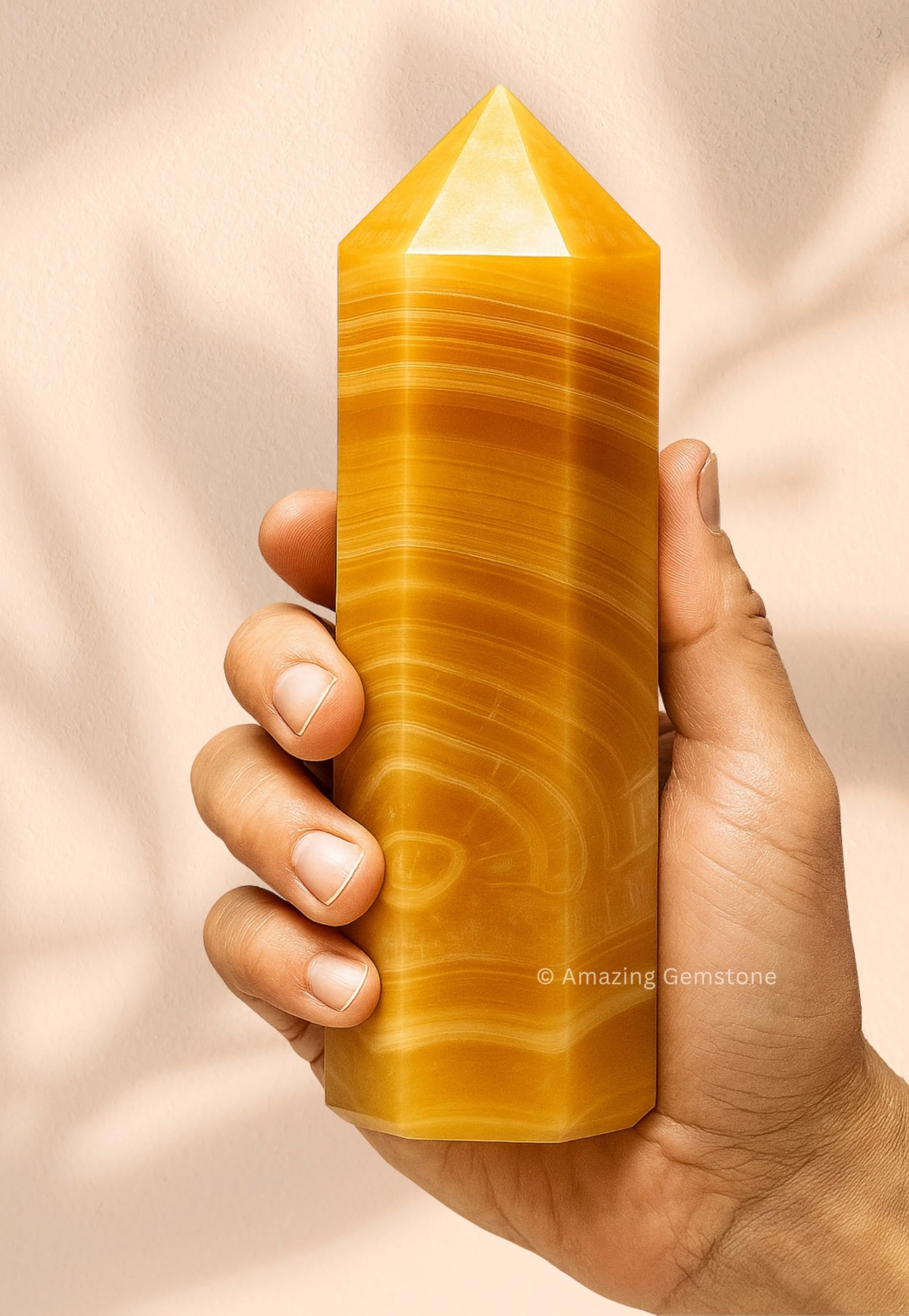 Amazing Gemstone purificador de aire amarillo mejora la claridad del ambiente