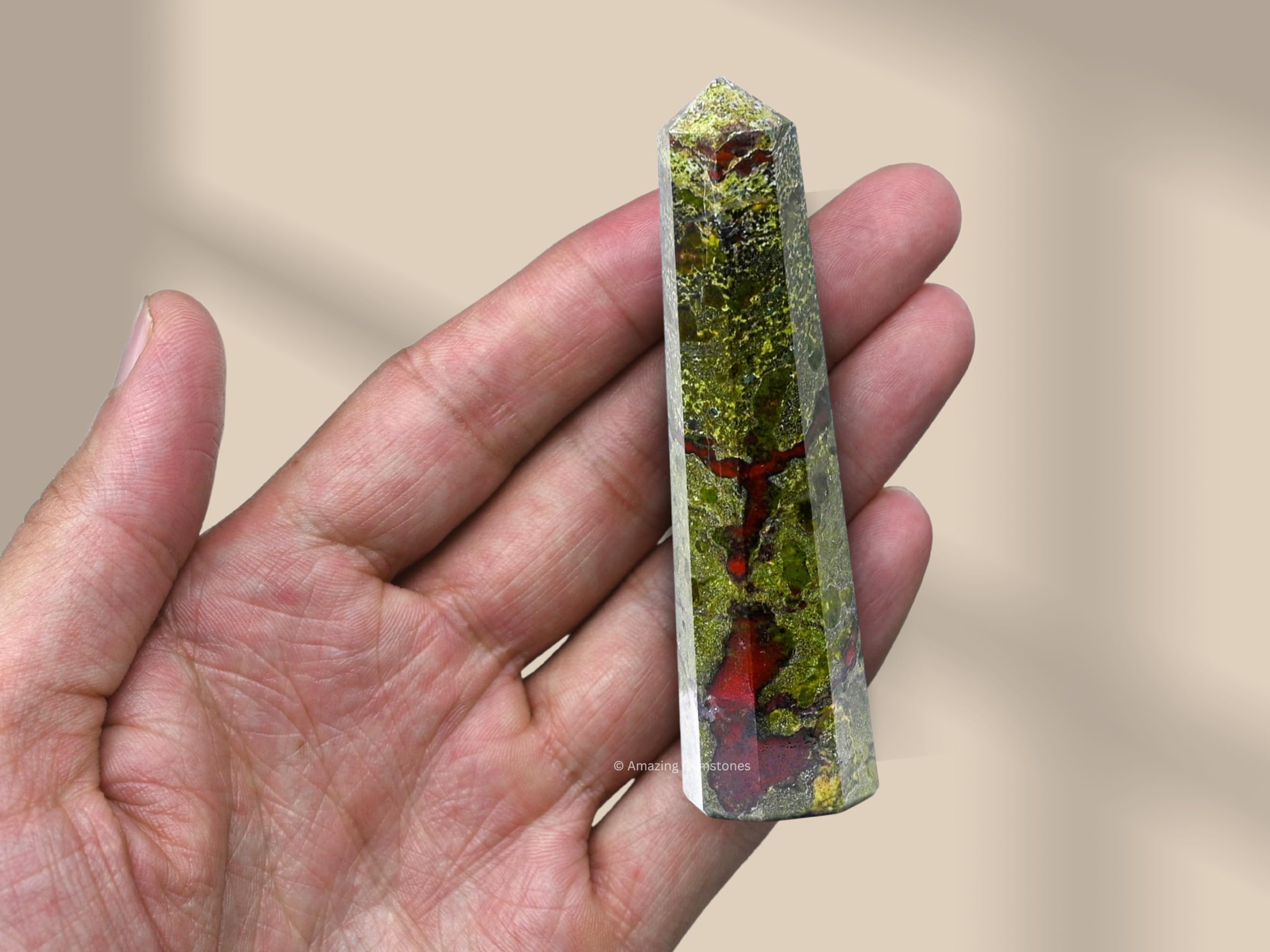 Amazing Gemstone purificador de aire Dragon Bloodstone, mejora del ambiente.