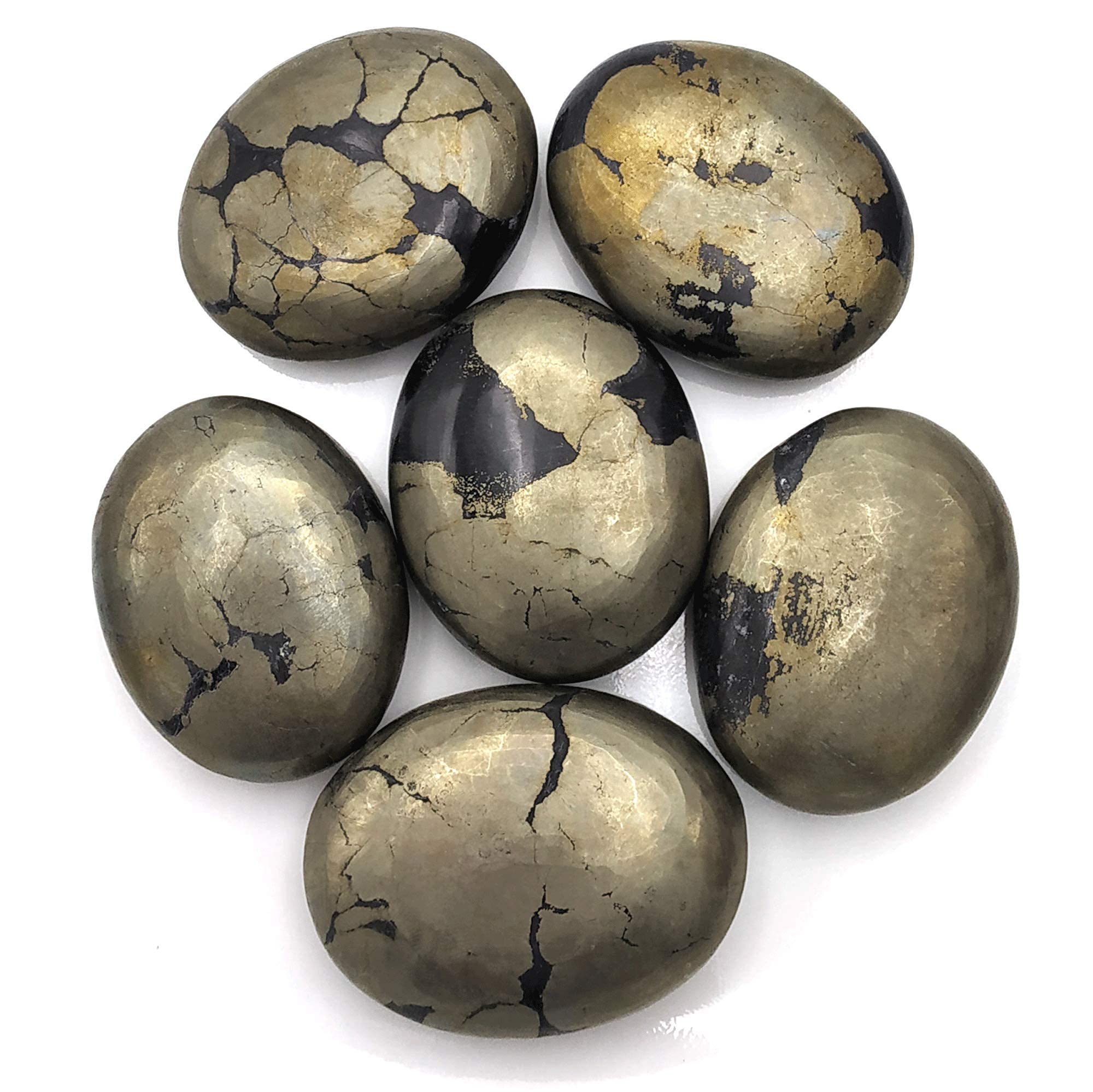 Amazing Gemstone Pyrite: piedra palma versátil para yoga, Reiki o colección.