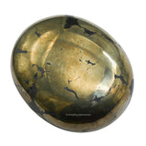 Amazing Gemstone Pyrite: detalle de textura para experiencia táctil y visual.