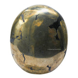 Amazing Gemstone Pyrite: piedra palma grande para meditación y energía positiva.