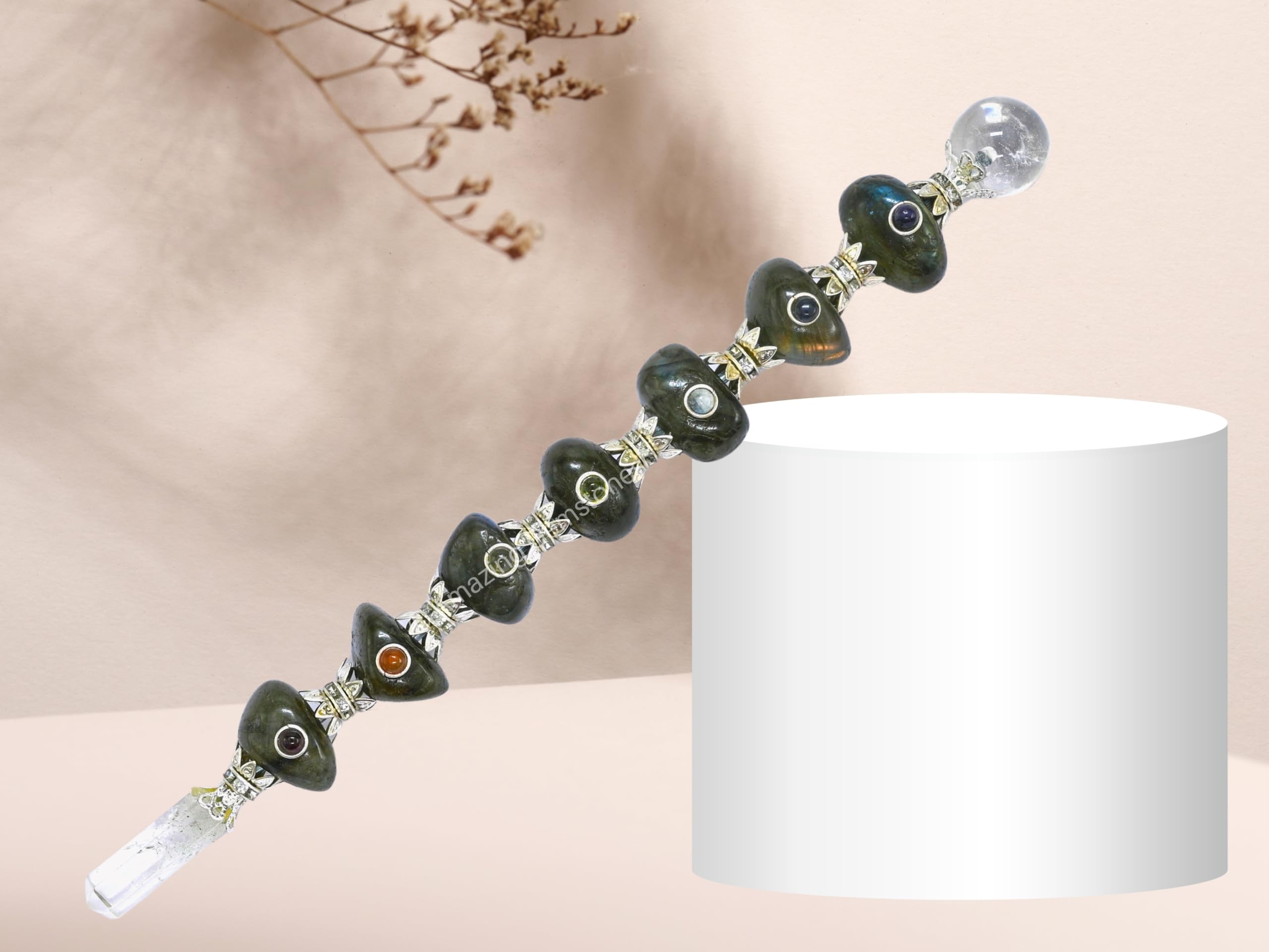 Amazing Gemstone regalo de cristal labradorita para regalo consciente y espiritual.