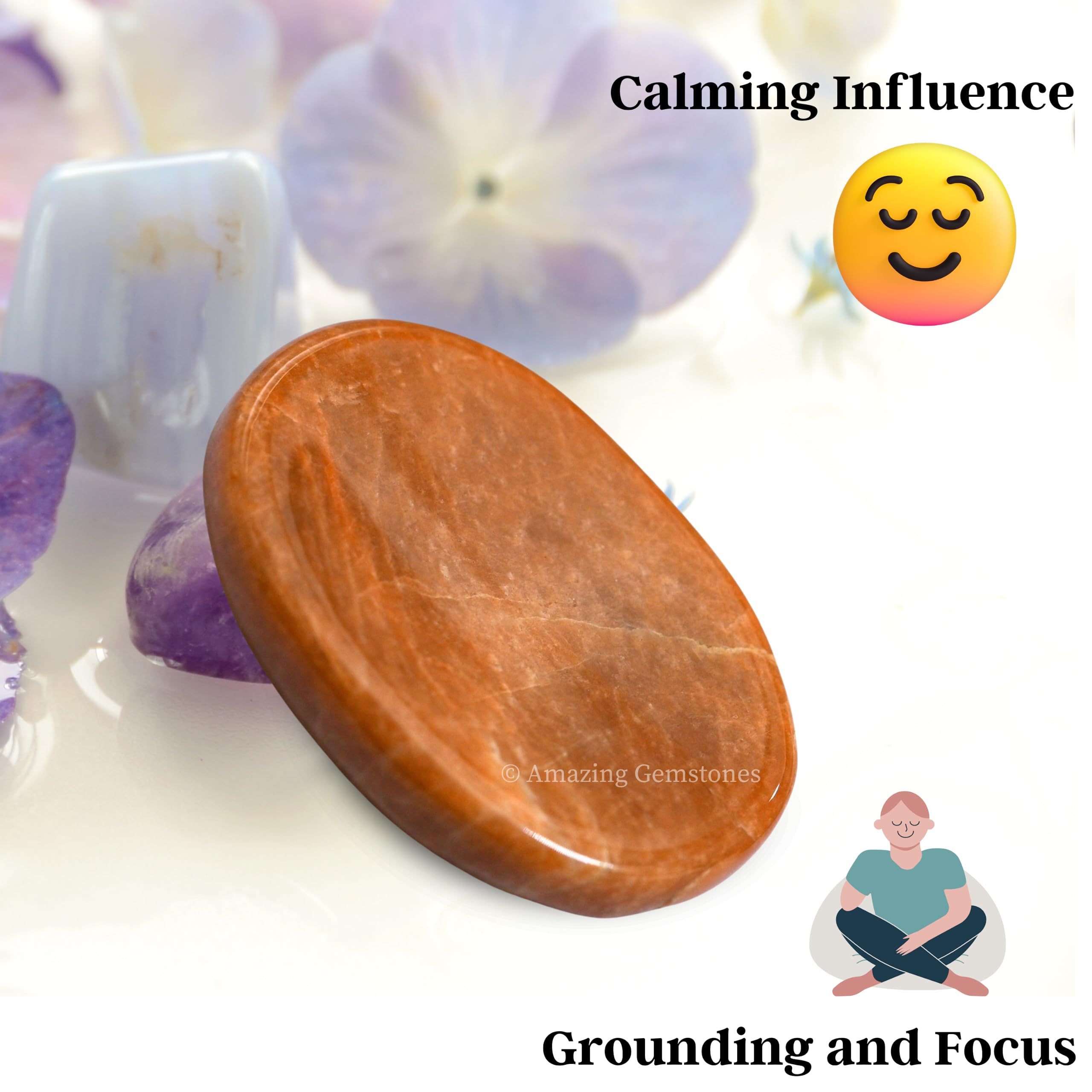 Amazing Gemstone Peach Moonstone: regalo de cumpleaños para ella y él
