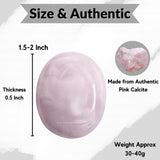 Amazing Gemstone regalo cumpleaños piedra calcita rosa, regalo significativo y bonito.