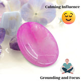 Amazing Gemstone: piedra de palma rosada ideal para manipulación y calma.