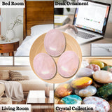 Amazing Gemstone pieza de cuarzo rosa para uso decorativo y prácticas de mindfulness.