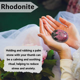 Amazing Gemstone Rhodonita, decorativa para grilla de cristales y ambiente sereno.